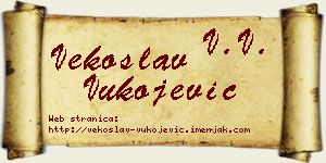 Vekoslav Vukojević vizit kartica